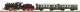 Starter Set Passenger Train with Steam loco PKP, PIKO A-Track w. Railbed, HO, PIKO 97933