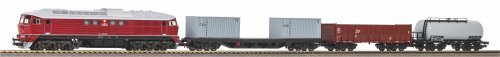Starter Set BR 130 ČSD w. 3 Freight Cars, PIKO A-Track w. Railbed, HO, PIKO 97935