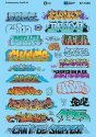 Graffiti Decal Set, N Scale, Microscale Industries Inc 601535