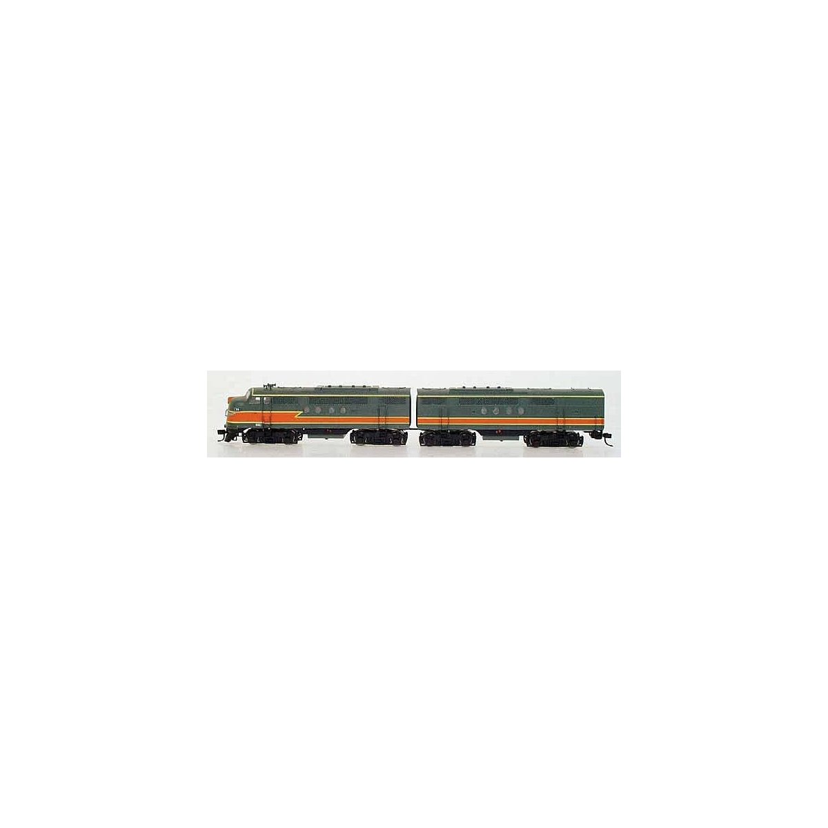 EMD FT A-B Set - Standard DC -- Milwaukee Road (As-Delivered, orange, gray), N, Intermountain Railway Company 69017