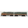 EMD FT A-B Set - Standard DC -- Milwaukee Road (As-Delivered, orange, gray), N, Intermountain Railway Company 69017