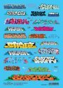 Graffiti Decal Set, HO Scale, Fusion Scale Graphics 100214