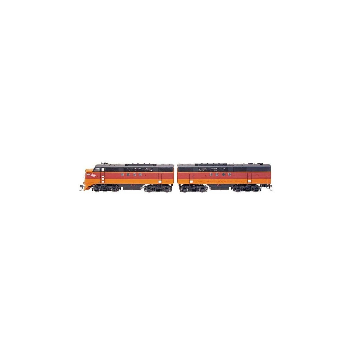 EMD FT A-B Set - Standard DC -- Milwaukee Road (orange, maroon), N, Intermountain Railway Company 69027