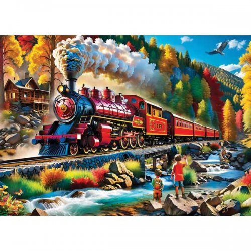 Railways - Fall Passage Jigsaw Puzzle, ALL Scales, Train Enthusiast Vendors 725154