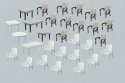 6 Tables & 24 Patio Chairs, HO Scale, Faller Gmbh 180439