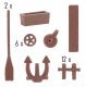 Harbor/Pier/Dock Accessories, HO Scale, Faller Gmbh 180009