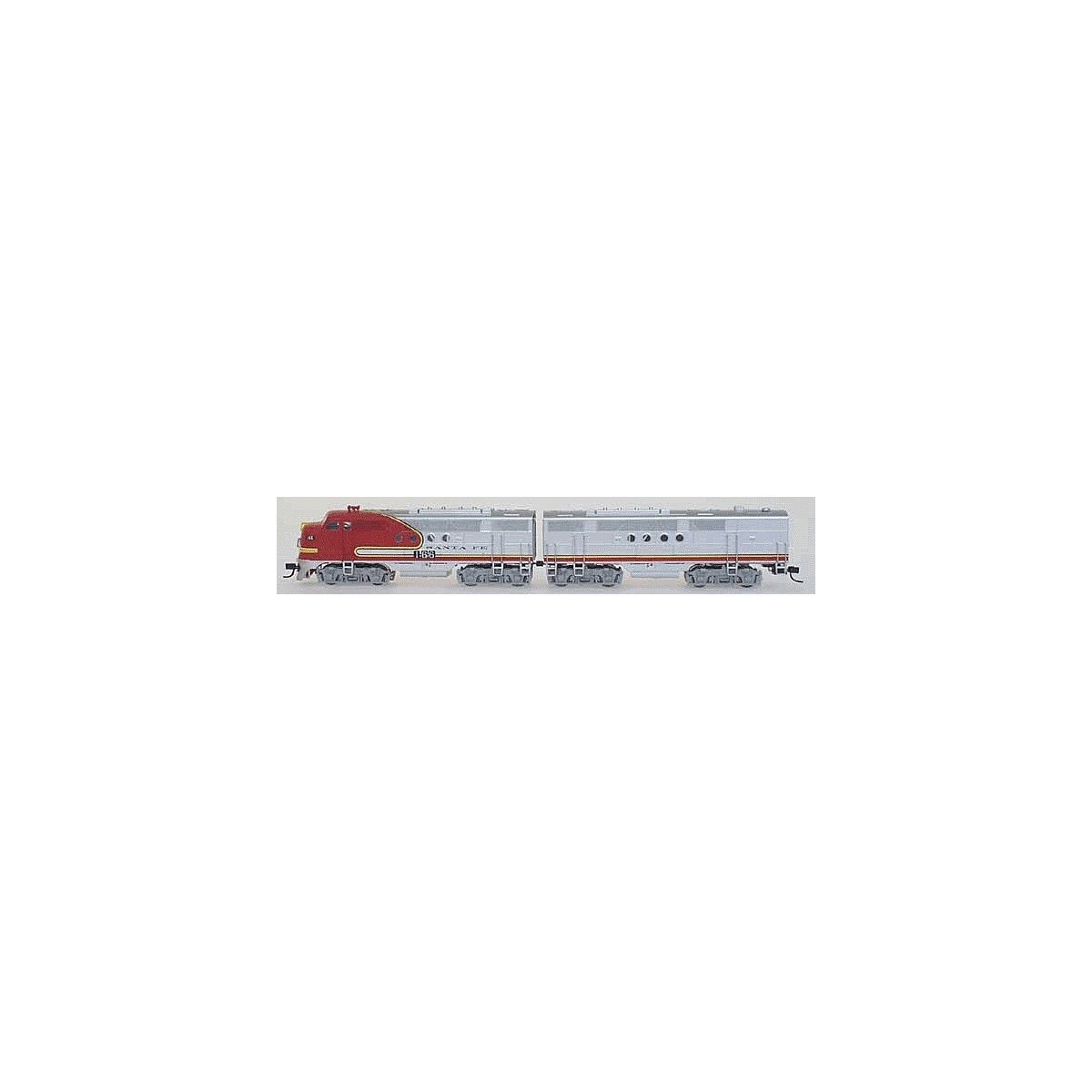 Regal Line EMD Diesel FT A-B Set Powered - Assembled -- Santa Fe `Warbonnet` (red, silver), N, Intermountain Railway Company 690