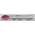 Regal Line EMD Diesel FT A-B Set Powered - Assembled -- Santa Fe `Warbonnet` (red, silver), N, Intermountain Railway Company 690