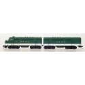 EMD FT A-B Set - Standard DC -- Southern Railway (green, aluminum), N, Intermountain Railway Company 69016