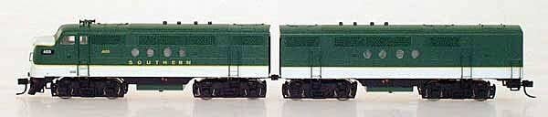 EMD FT A-B Set - Standard DC -- Southern Railway (green, aluminum), N, Intermountain Railway Company 69016