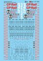 Railroad Decal Set, HO Scale, Microscale Industries Inc 871532