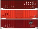 50′ Exterior-Post Modern Boxcar 3-Pack - Kit, HO Scale, Accurail Inc 8188