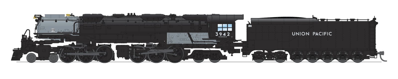 REFURBISHED R8650 UP Challenger 4-6-6-4, 3942, Black & Graphite, Coal Tender, No-Sound / DCC-Ready, N, BLI, 8650