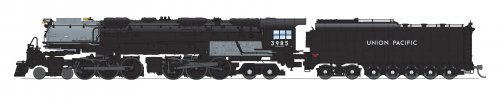 REFURBISHED R8656 UP Challenger 4-6-6-4, 3985 Excursion Locomotive, Oil Tender, Black & Graphite, No-Sound / DCC-R, N, BLI, 8656