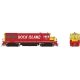 GE U25B Low Hood - Standard DC -- Rock Island 228 (red, yellow, billboard white lettering), HO, Rapido Trains Inc 35060