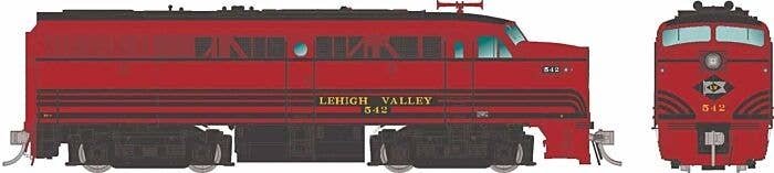 Alco FA1 - Standard DC -- Lehigh Valley 538 (Cornell Red, black), HO, Rapido Trains Inc 37048
