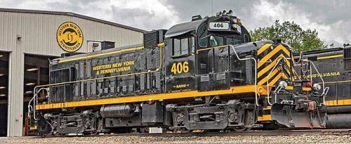 Alco D&H RS3m Chop Nose - Standard DC -- Western New York & Pennsylvania 406 (black, yellow), HO, Bowser Manufacturing Co. 25373