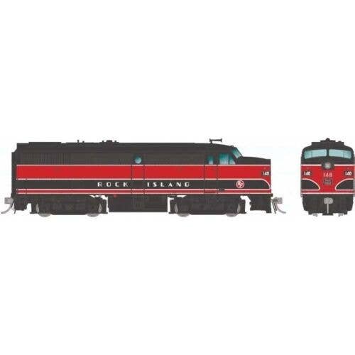 Alco FA1 - Standard DC -- Rock Island 158 (black, red), HO, Rapido Trains Inc 37072