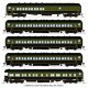 CN Heavyweight 5-Car Passenger Set, Green/Black/Yellow Scheme, (7167, 5139, 5142, 5166, 85), N, BLI, 10762