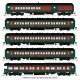Heavyweight 5-Car Passenger Set, Christmas Paint Scheme, N, BLI, 10764