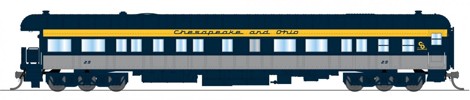Chesapeake & Ohio Business Car 25, N, BLI, 10771