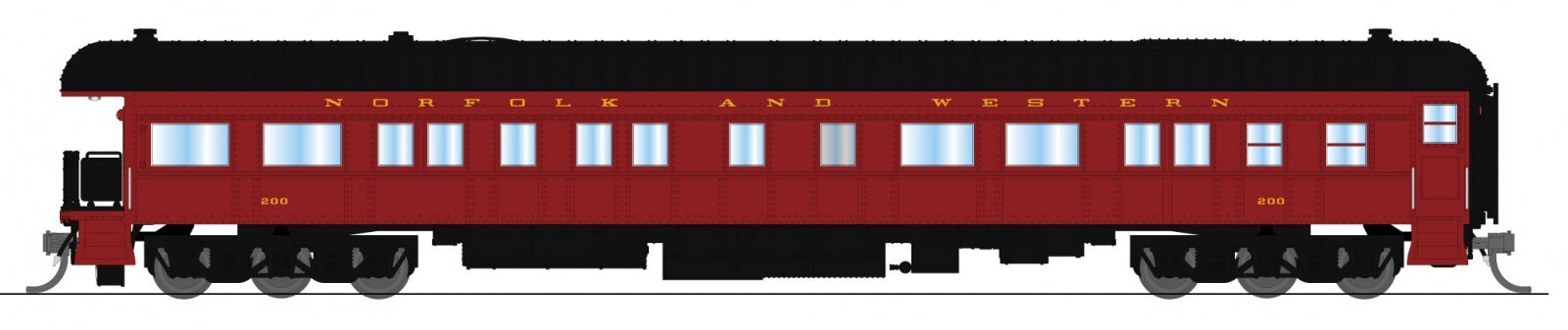 Norfolk & Western Business Car, 200, 1950's Appearance, N, BLI, 10775