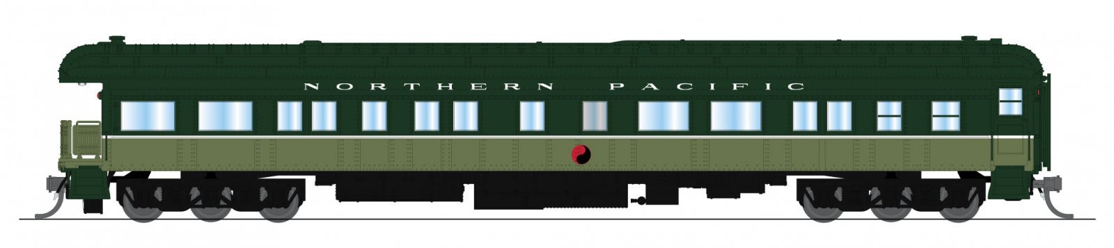 Northern Pacific Business Car, "Green River", N, BLI, 10776