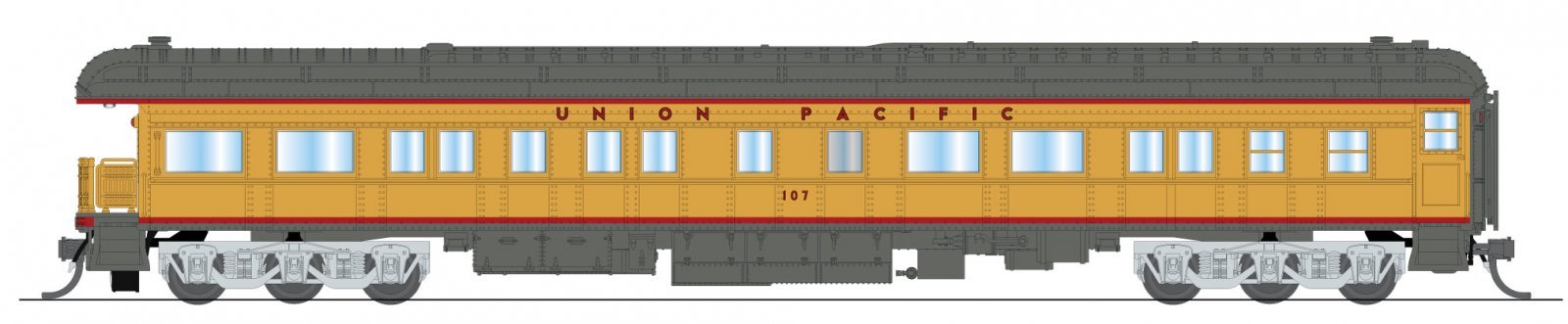 Union Pacific Business Car 107, N, BLI, 10779