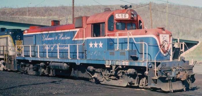 Alco D&H RS3m Chop Nose - Standard DC -- Delaware & Hudson 1976 (Bicentennial, blue, red, white), HO, Bowser Manufacturing Co. 2