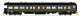 Unlettered Business Car, Pullman Green w/ Balloon Roof, N, BLI, 10782