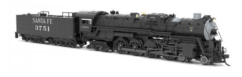 ATSF 4-8-4, 3758, In Service, No-Sound / DCC-Ready, N, BLI, 9412