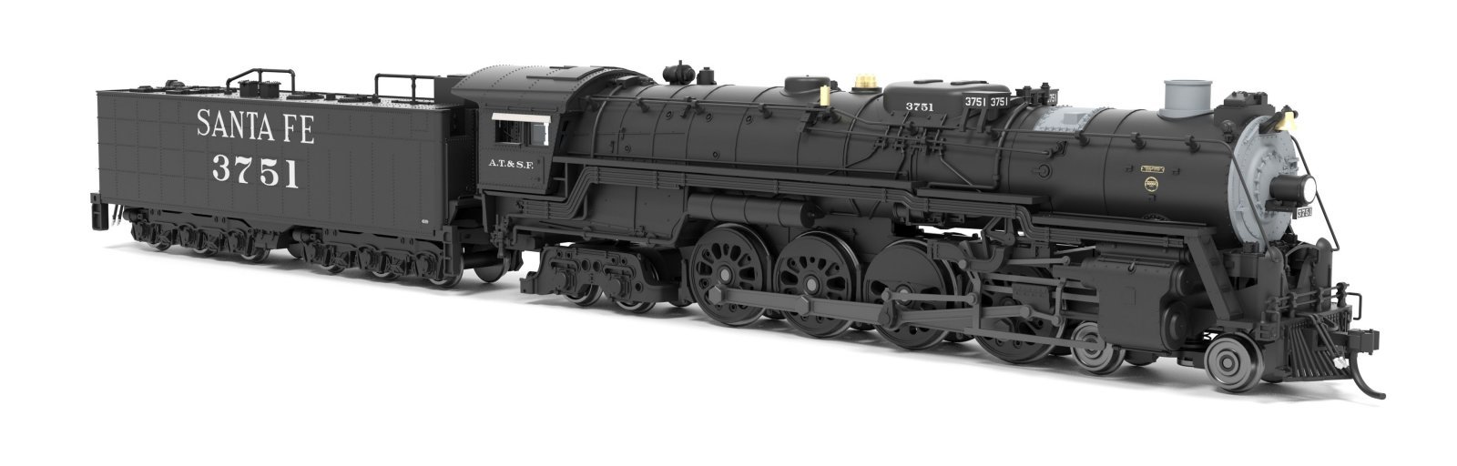 ATSF 4-8-4, 3758, In Service, No-Sound / DCC-Ready, N, BLI, 9412