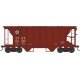 70-Ton 2-Bay Covered Hopper w/Closed Sides - Ready to Run - Executive Line - Santa Fe - H0 - Walthers 6-43239