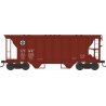70-Ton 2-Bay Covered Hopper w/Closed Sides - Ready to Run - Executive Line - Santa Fe - H0 - Walthers 6-43240