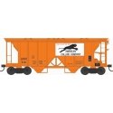 70-Ton 2-Bay Covered Hopper w/Open Sides - Ready to Run - Executive Line - American Colloid Company - H0 - Bowser 43241