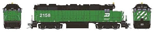EMD GP38 Low Nose - Standard DC -- Burlington Northern 2177 (Cascade Green, black, white), HO, Rapido Trains Inc 38031