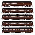 PRR Heavyweight 5-Car Passenger Set, Late 1940's Era, N (PB70 4780, P70 3420, P70 3575, P70 3706, Z74d 7504 "Quak, N, BLI, 10651