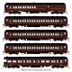 PRR Heavyweight 5-Car Passenger Set, 1950's Era, N (PB70 4792, P70 3435, P70 3609, P70 3724, Z74d 7509 "Ohio"), N, BLI, 10652