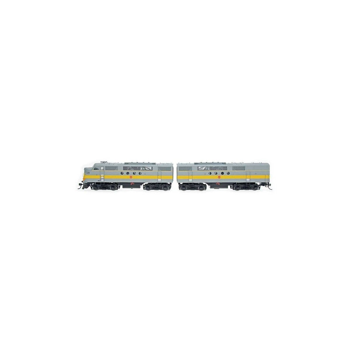 EMD FT A-B Set - Standard DC -- New York, Ontario & Western (gray, yellow), N, Intermountain Railway Company 69031