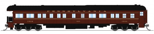 Z74D Business Car, PRR 7509, "Ohio", 1950's Appearance, N, BLI, 10666