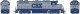 EMD GP38 Low Nose - Standard DC -- CSX 2046 (gray, blue cab trim and lettering), HO, Rapido Trains Inc 38012