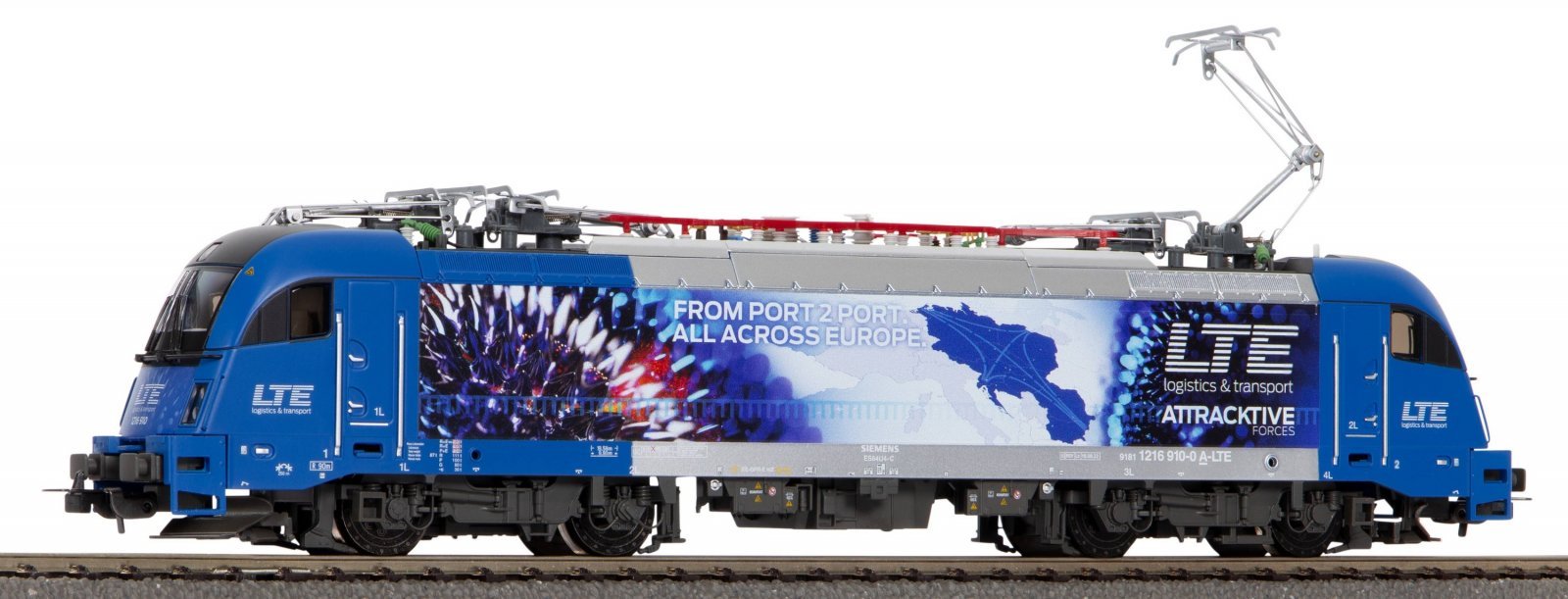 Electric Locomotive Rh 1216 LTE VI + DSS 8-pin, HO, PIKO 21815