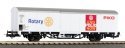 Covered Goods Waggon Rotary "End Polio Now", HO, PIKO 27907