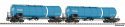 2-Piece Set Sloped Tank Car RTI VI, HO, PIKO 28343