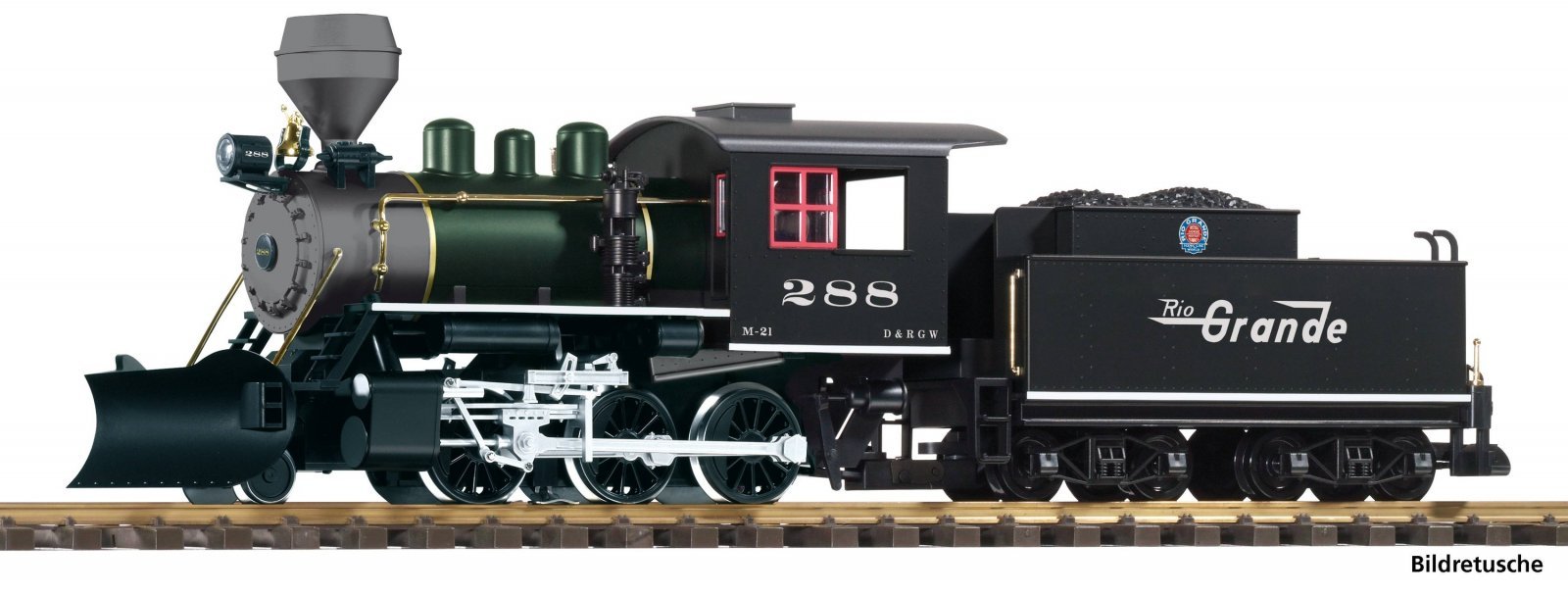 G-US Steam Locomotive D+RGW Mogul Tri-Modus with Sound, G, PIKO 38270