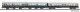 N-3-Piece Set Rebuilt Car+ Skirted Express Car Weinstraße DB IV, N, PIKO 40630