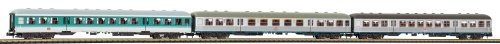 N-3-Piece Set Passenger Car Silberling 1x Mint + 2x Silber DB AG, V, N, PIKO 40656