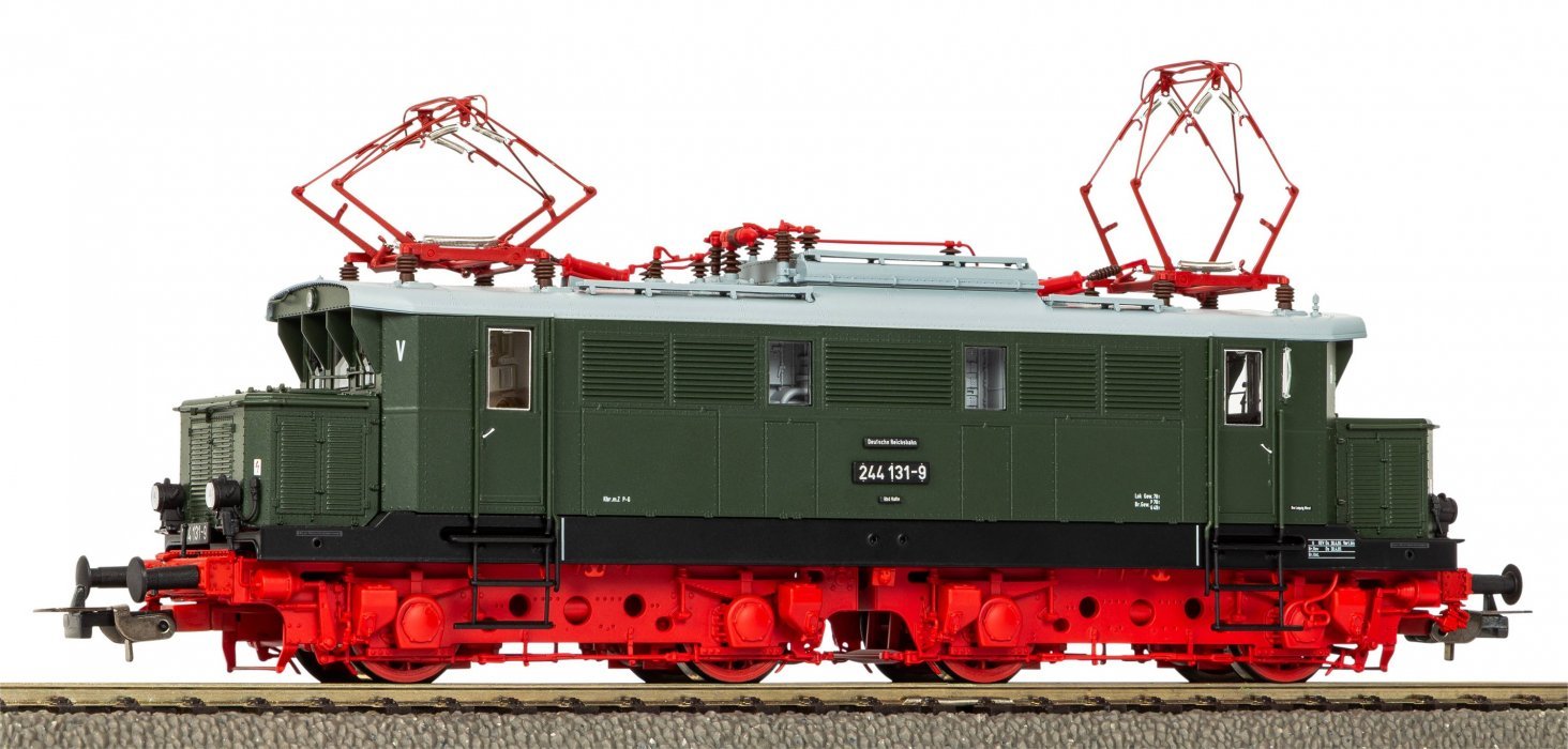 Electric Locomotive BR 244 DR IV + DSS PluX22, HO, PIKO 51193