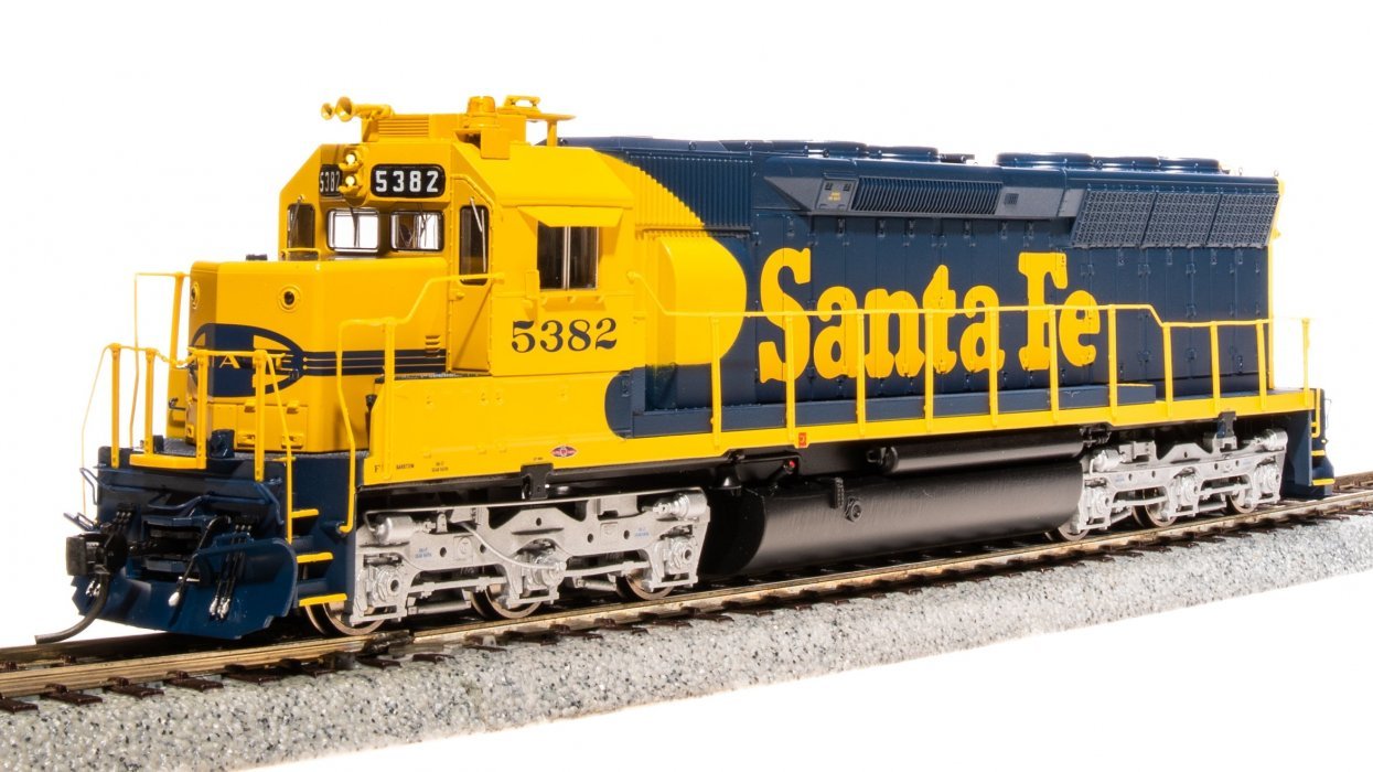 REFURBISHED R4282 EMD SD45, ATSF 5382, Yellow Bonnet, Paragon4 Sound/DC/DCC, HO, BLI, 4282