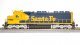 REFURBISHED R4282 EMD SD45, ATSF 5382, Yellow Bonnet, Paragon4 Sound/DC/DCC, HO, BLI, 4282